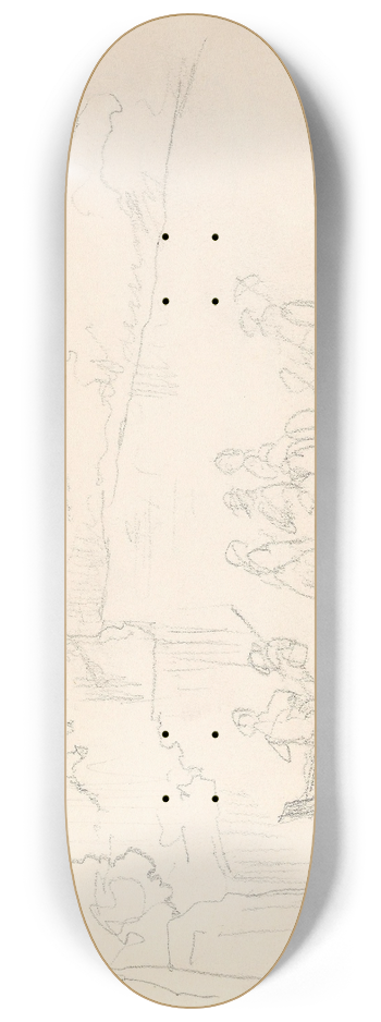 Adolph Tidemand - Figurer i bt, Brunlaug 8.25 inch art skate deck