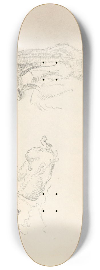 Adolph Tidemand - Geitebukker 8.25 inch art skate deck