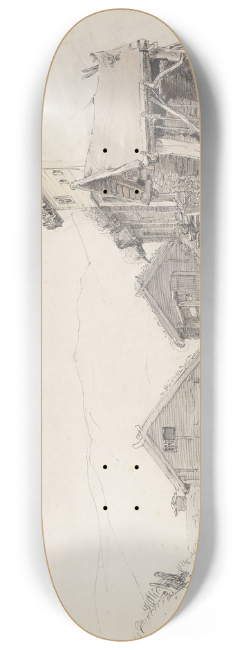 Adolph Tidemand - Grdstun, Vinje 8.25 inch art skate deck