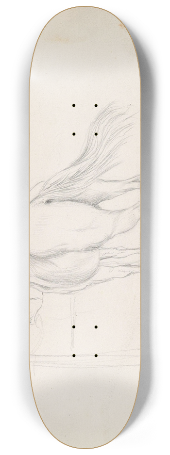 Adolph Tidemand - Horse 8.25 inch art skate deck