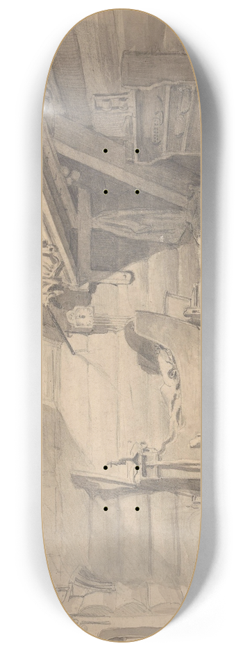 Adolph Tidemand - Interir, Mlster p Voss 8.25 inch art skate deck