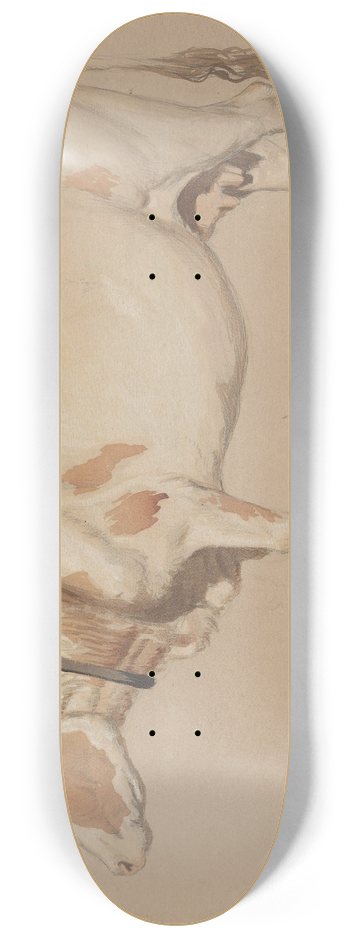 Adolph Tidemand - Ku med klave 8.25 inch art skate deck