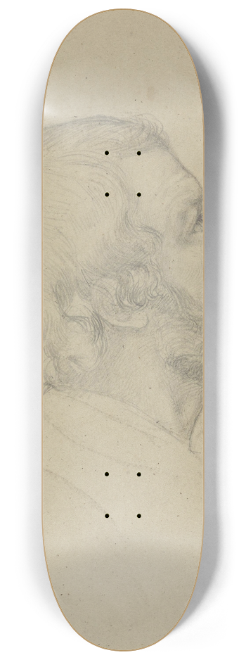 Adolph Tidemand - Male head 8.25 inch art skate deck