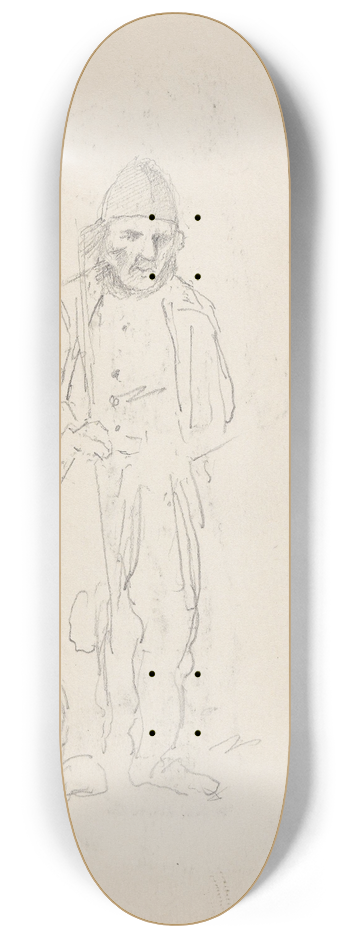 Adolph Tidemand - Mannsfigur 8.25 inch art skate deck