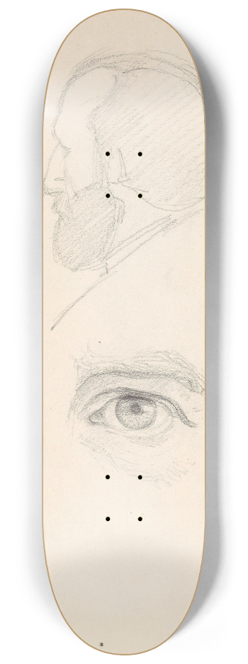 Adolph Tidemand - Mannshode; ye 8.25 inch art skate deck