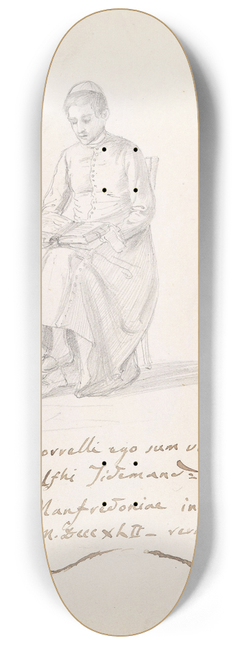 Adolph Tidemand - Sittende prest 8.25 inch art skate deck
