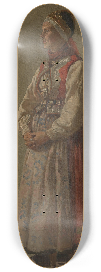 Adolph Tidemand - Thora Ingebretsdatter Gulsvig 8.25 inch art skate deck