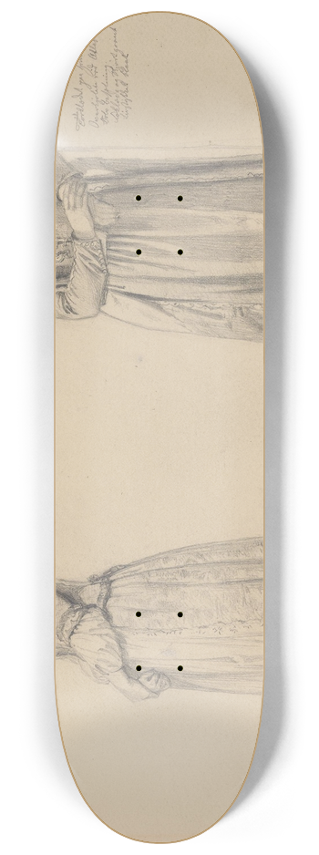 Adolph Tidemand - To stende kvinner 8.25 inch art skate deck