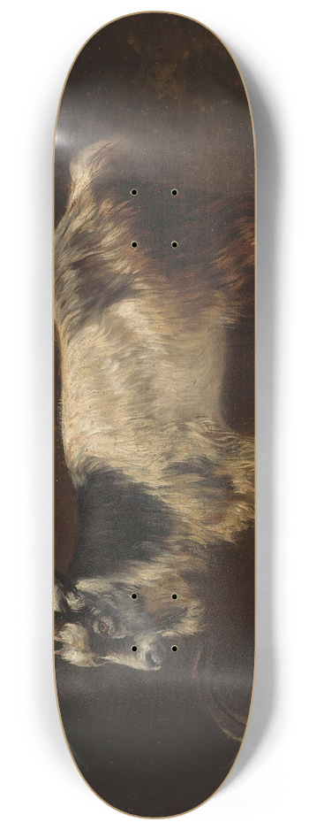 Adolph Tidemand - Two Goats 8.25 inch art skate deck