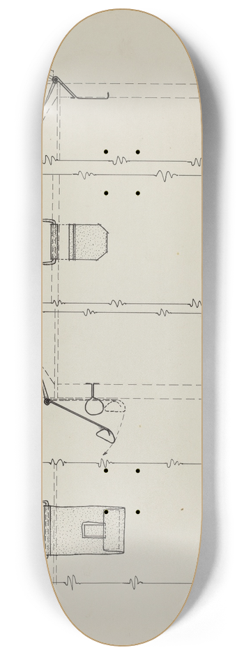 Frank Budash - Pa. German Box 8.25 inch art skate deck