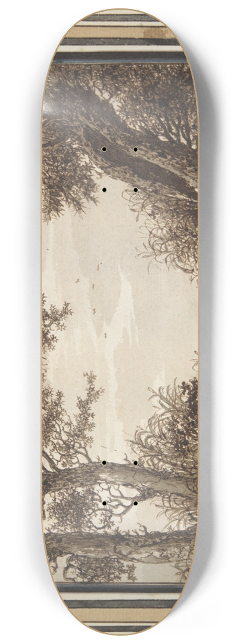 Adriaen Hendriksz. Verboom - Study ofTrees 8.25 inch art skate deck
