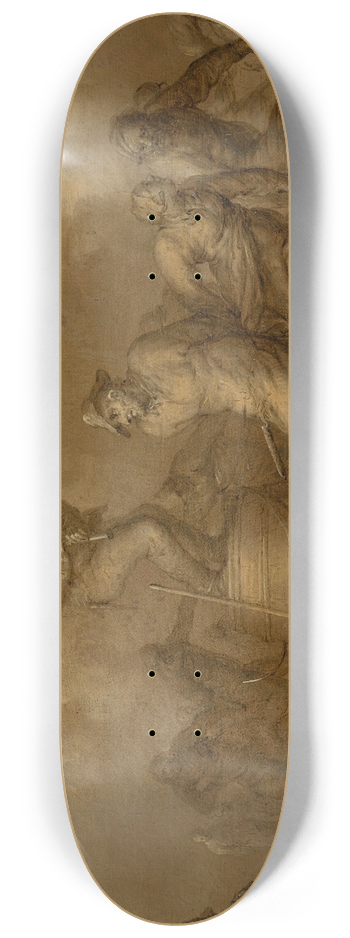 Adriaen van de Venne - Hoe Drolliger, Hoe Beter  en brunaille 8.25 inch art skate deck