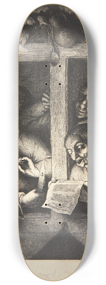Adriaen van Ostade - The singers 8.25 inch art skate deck
