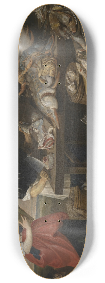 Adriaen van Utrecht - Fishmongers Stall 8.25 inch art skate deck