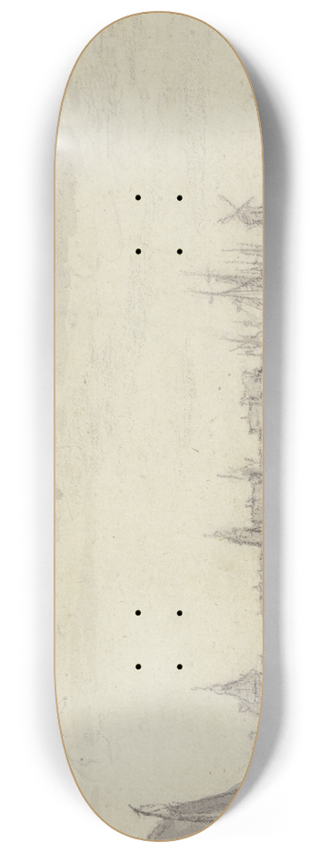 Aelbert Cuyp - Ansicht von Willemstad, Gemeinde Moerdijk 8.25 inch art skate deck