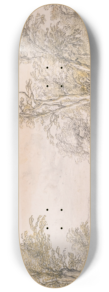 Aelbert Cuyp - A Road on the Dunes 8.25 inch art skate deck