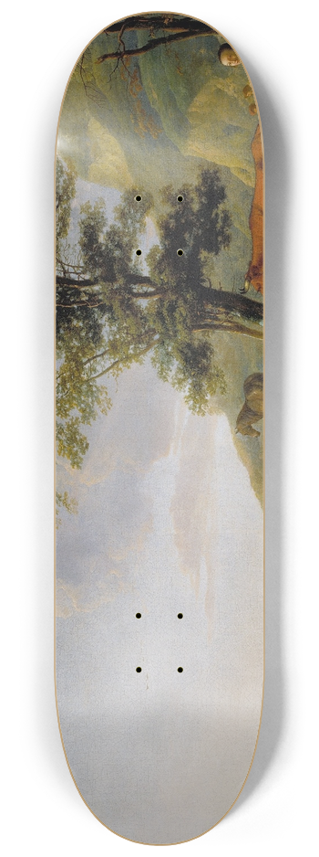 Aelbert Cuyp - Cattle near a River 8.25 inch art skate deck