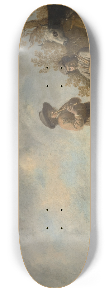 Aelbert Cuyp - Piping Shepherds 8.25 inch art skate deck