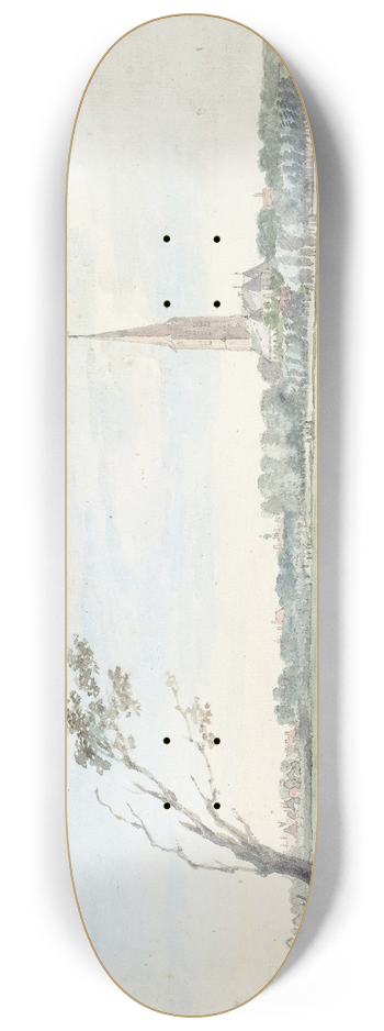 Aert Schouman - Het dorp s-Gravezande 8.25 inch art skate deck