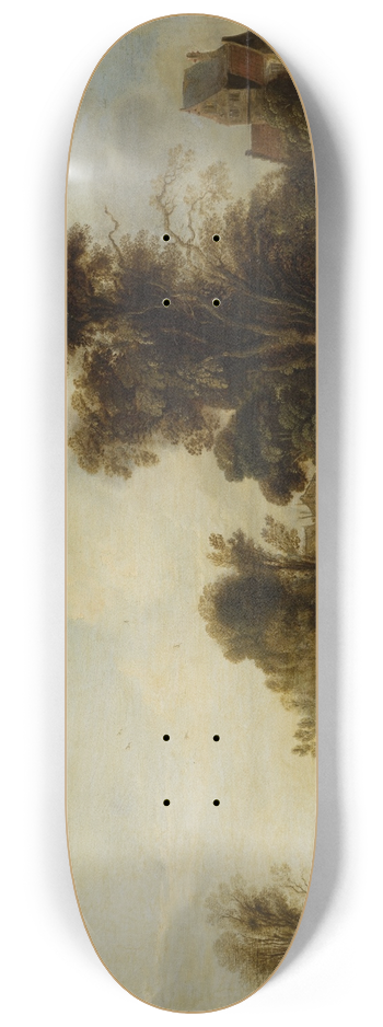 Aert van der Neer - Village Pond 8.25 inch art skate deck