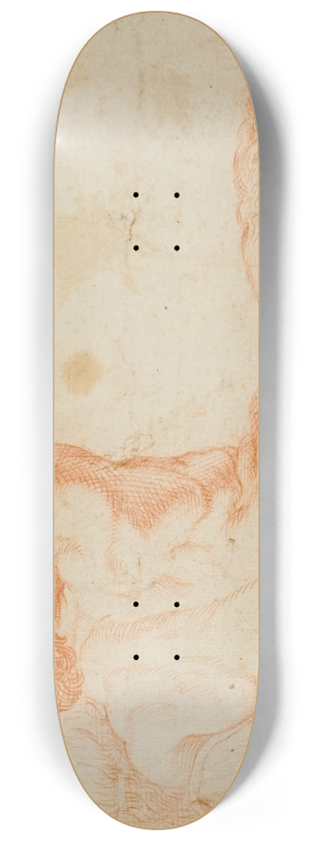 After Annibale Carracci - Satyr and Goat 8.25 inch art skate deck