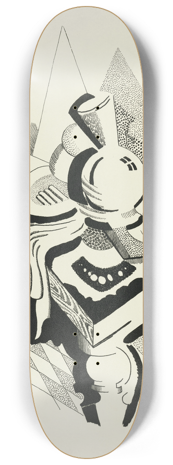 After Auguste Rodin - Abstract 8.25 inch art skate deck