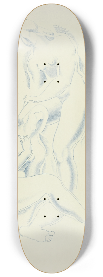After Auguste Rodin - Nude 2 8.25 inch art skate deck