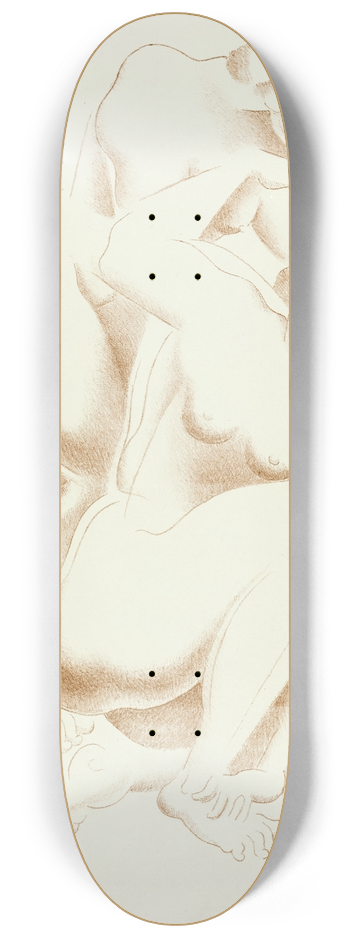 After Auguste Rodin - Nude 4 8.25 inch art skate deck
