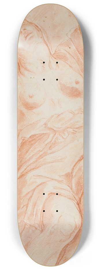 After Domenichino - Voluntary Poverty 8.25 inch art skate deck