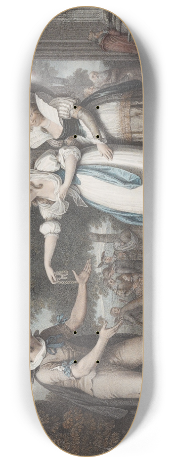 After John Downman - As You Like It, Act I Scene II 8.25 inch art skate deck