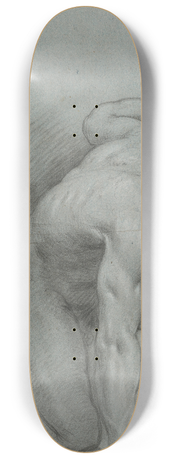 Agostino Carracci - Kneeling Figure 8.25 inch art skate deck