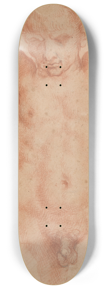 Agostino Carracci - MaleNude 8.25 inch art skate deck