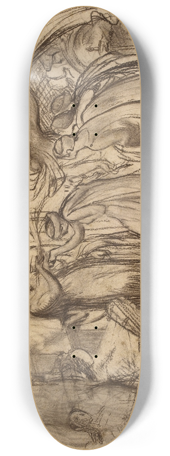 Albert Besnard - Composition allgorique; exposition universelle de 1900 8.25 inch art skate deck