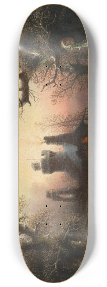 Albert Bredow - A Winter Evening 8.25 inch art skate deck