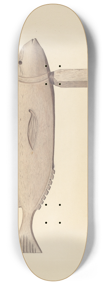 Albert Ryder - Fish Weather Vane 8.25 inch art skate deck