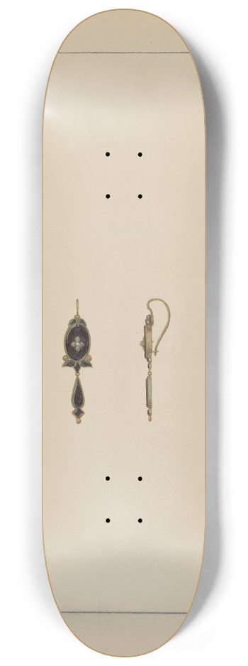 Albert Camilli - Earrings 8.25 inch art skate deck