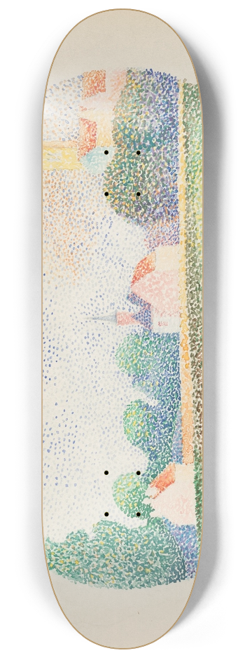 Albert Dubois-Pillet - Morning on the Marne at Meaux 8.25 inch art skate deck