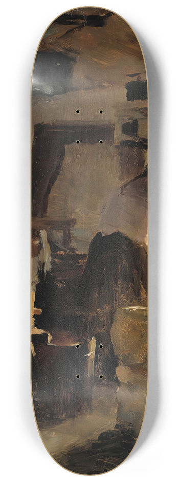 Albert Edelfelt - At the stove 8.25 inch art skate deck