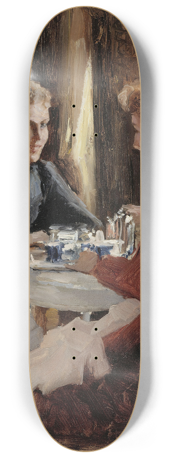 Albert Edelfelt - Elevenses 8.25 inch art skate deck