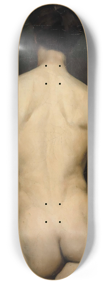 Albert Edelfelt - Male Model, Academy Study 8.25 inch art skate deck