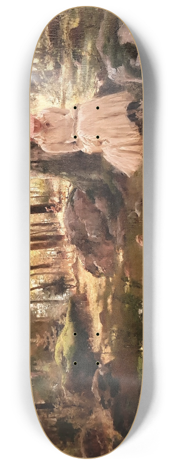 Albert Edelfelt - Under the Birches 8.25 inch art skate deck