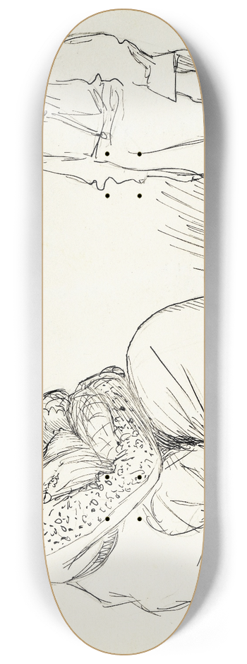 Albert Engstrm - Algot Views His Little Sister 8.25 inch art skate deck