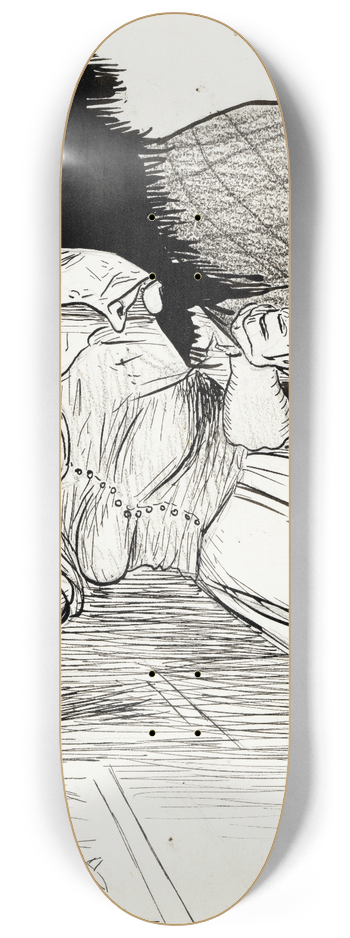 Albert Engstrm - Old Lena from Knifvatorp 8.25 inch art skate deck
