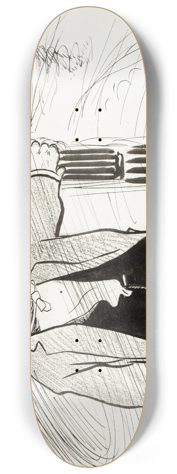Albert Engstrm - The Not So Sober Nocturnal Wanderer 8.25 inch art skate deck