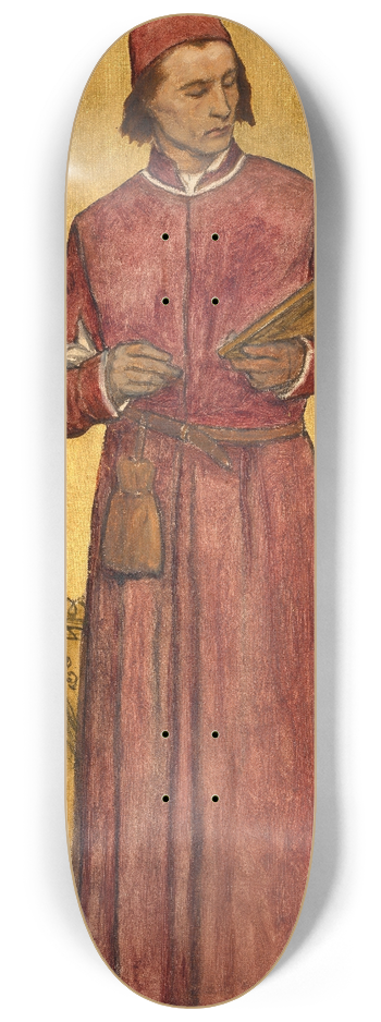 Albert Frans Lieven De Vriendt - The Painter Hans Memling 8.25 inch art skate deck