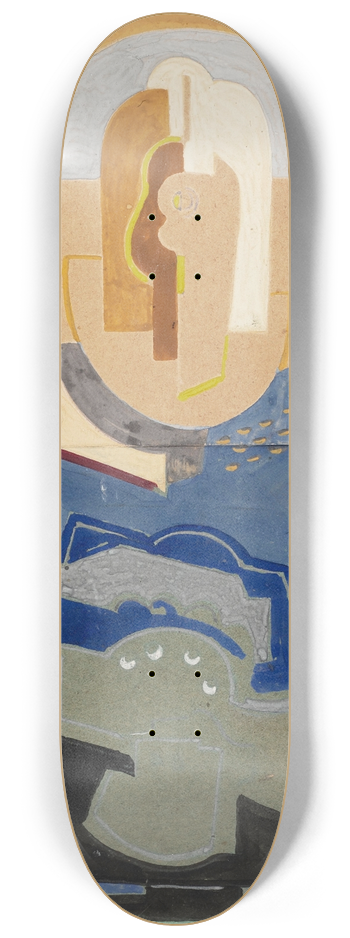 Albert Gleizes - Composition  quatre lments 8.25 inch art skate deck