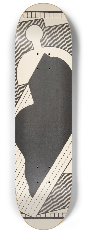 Albert Gleizes - Cubist Composition (Centre Noir) 8.25 inch art skate deck