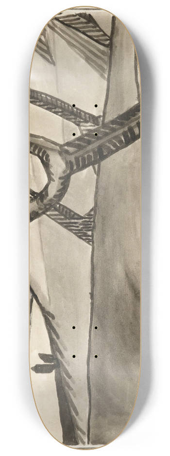 Albert Gleizes - Paysage  larbre 8.25 inch art skate deck