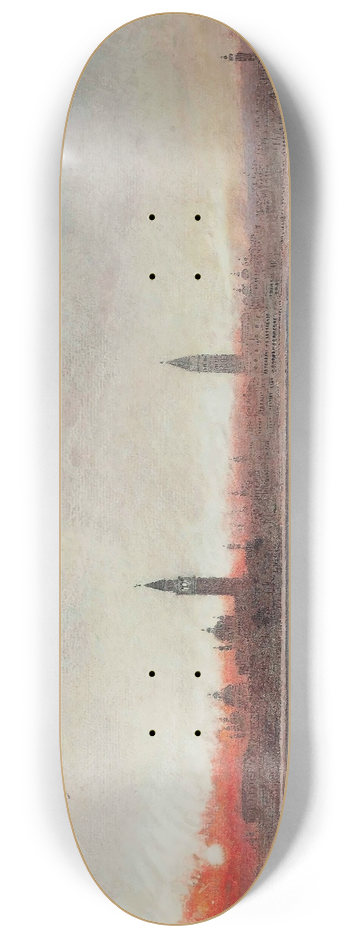 Albert Goodwin - Sunset, Venice 8.25 inch art skate deck