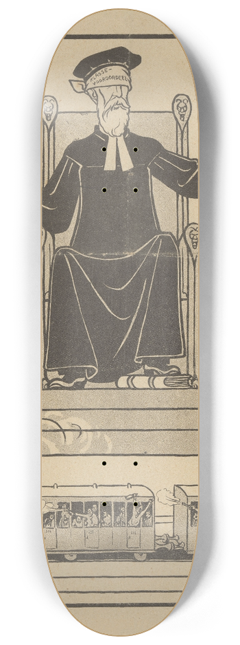 Albert Hahn - De Notenkraker, 7 december 1907 ; De blinde justitie 8.25 inch art skate deck